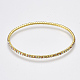 Brass Claw Chain Stretch Bracelets US-BJEW-T010-03G-08-2