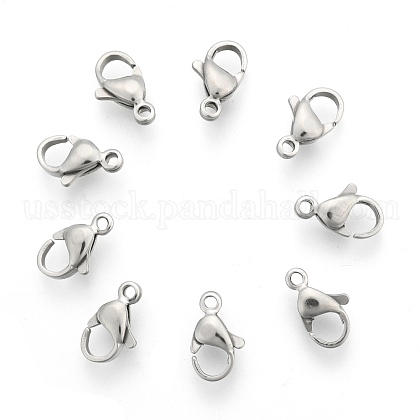 304 Stainless Steel Lobster Claw Clasps US-STAS-AB12-1-1