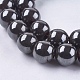 Magnetic Synthetic Hematite Beads Strands US-G-Q893-10mm-3
