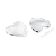 Transparent Glass Heart Cabochons US-GGLA-R021-25mm-3