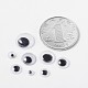 Flat Round Black & White Plastic Wiggle Googly Eyes Cabochons DIY Scrapbooking Crafts Toy Accessories US-KY-X0006-B-2