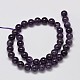 Natural Amethyst Round Bead Strands US-G-M304-18-10mm-2