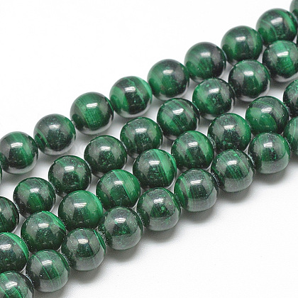 Natural Malachite Beads Strands US-G-S264-14-10mm-1