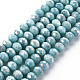 Opaque Baking Painted Glass Beads Strands US-EGLA-N006-010A-B05-1