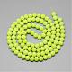 Baking Painted Glass Round Bead Strands US-DGLA-Q020-6mm-24-2