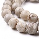 Natural Maifanite/Maifan Stone Beads Strands US-G-I187-8mm-01-7