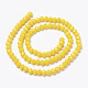 Opaque Solid Color Glass Beads Strands US-EGLA-A034-P8mm-D04-2