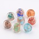 Mixed Color Round Handmade Lampwork Gold Sand Beads US-X-LAMP-ZZZ153-M-2