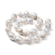 Natural Baroque Pearl Keshi Pearl Beads Strands US-PEAR-K004-20-3