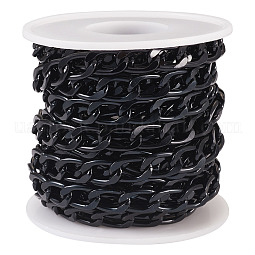 Oval Oxidation Aluminum Curb Chains US-CHA-TA0001-13