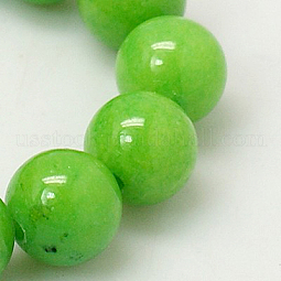 Natural Mashan Jade Round Beads Strands US-G-D263-12mm-XS17