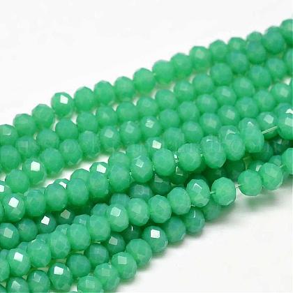 Faceted Rondelle Glass Beads Strands US-GLAA-I033-4mm-12-1