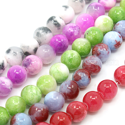 Natural Persian Jade Beads Strands US-G-D434-10mm-M-1