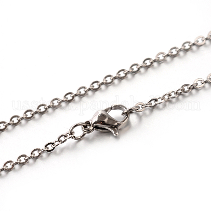 304 Stainless Steel Cable Chain Necklace US-STAS-M174-026P-1