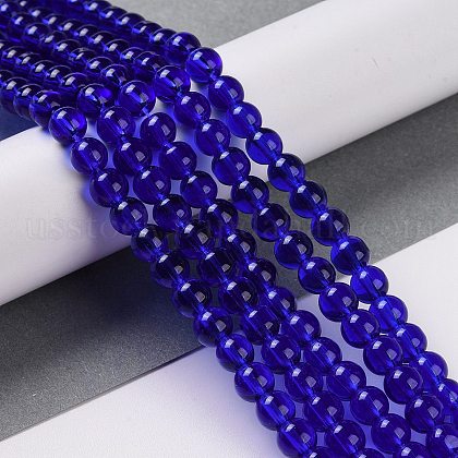 Glass Round Bead Strands&nbsp;US-GLAA-I028-6mm-13-5