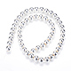 Electroplate Non-magnetic Synthetic Hematite Bead Strands US-G-Q466-3mm-02-2