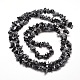Snowflake Obsidian Chip Bead Strands US-G-M205-23-2