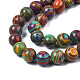 Round Dyed Gemstone Beads Strands US-G-R251-02D-3