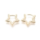 Brass Huggie Hoop Earrings US-EJEW-F245-03G-2