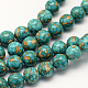 Dyed Synthetic Turquoise Round Bead Strands US-TURQ-Q100-01C-01-1
