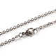 304 Stainless Steel Cable Chain Necklace US-STAS-M174-026P-1