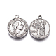 304 Stainless Steel Coin Pendants US-STAS-F207-09P-2