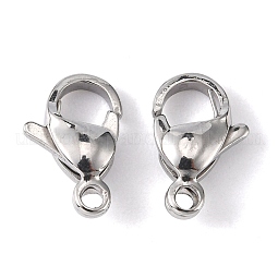 304 Stainless Steel Lobster Claw Clasps US-STAS-M262-01-13mm