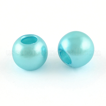 ABS Plastic Imitation Pearl European Beads US-MACR-R530-12mm-A33-1
