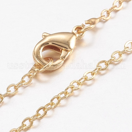 Brass Chain Necklaces US-MAK-L009-04G-1