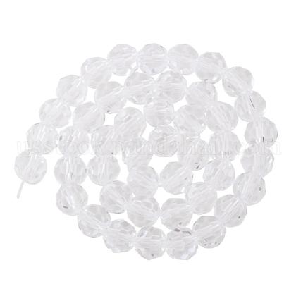 Faceted Round Imitation Austrian Crystal Bead Strands US-G-PH0004-01-1