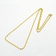 Unisex Casual Style 304 Stainless Steel Cable Chain Necklaces US-STAS-O037-45G-2