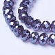 Electroplate Glass Beads Strands US-EGLA-A034-T8mm-A16-3