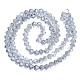 Electroplate Transparent Glass Beads Strands US-EGLA-Q026-016C-2