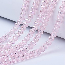 Electroplate Glass Beads Strands US-EGLA-A034-T10mm-B12