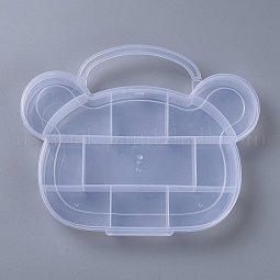 11 Compartments Bear Plastic Storage Box US-CON-P006-01