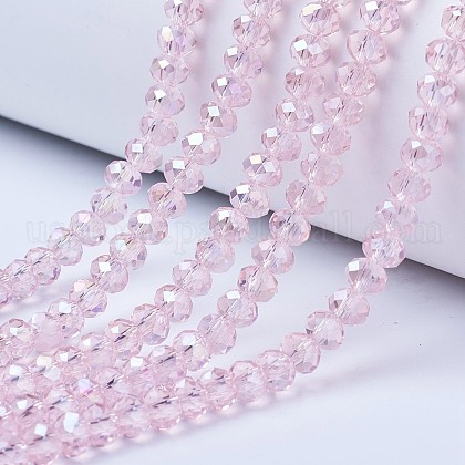 Electroplate Glass Beads Strands US-EGLA-A034-T10mm-B12-1