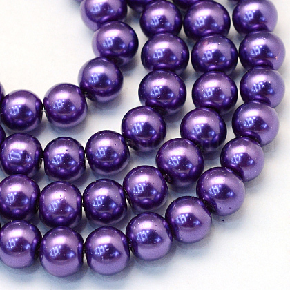 Baking Painted Glass Pearl Bead Strands US-HY-Q003-3mm-76-1