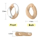 100Pcs Acrylic Linking Rings&nbsp;US-SACR-CJ0001-35S-2