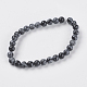 Natural Snowflake Obsidian Beads Strands US-G-G515-6mm-01-2