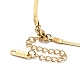 Ion Plating(IP) 304 Stainless Steel Herringbone Chain Necklace for Men Women US-NJEW-E076-03A-G-3