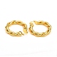 Brass Hoop Earrings US-EJEW-F250-04-G-2