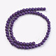 1 Strand Dyed Indigo Round Synthetic Turquoise Beads Strands US-X-TURQ-G106-6mm-02M-2