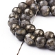 Natural Pyrite Beads Strands US-G-G839-01-8mm-3