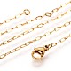 304 Stainless Steel Cable Chains Necklaces US-MAK-L015-37B-2