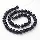 Synthetic Black Stone Beads Strands US-GSR044-3