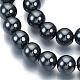 Non-magnetic Synthetic Hematite Beads Strands US-G-Q892-10mm-2
