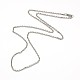 Fashionable 304 Stainless Steel Cable Chain Necklace Making US-STAS-A028-N081P-1