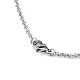 304 Stainless Steel Necklaces Unisex Rolo Chain Necklaces US-NJEW-507L-6-2