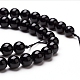 Natural Black Tourmaline Beads Strands US-G-L554-02-8mm-2