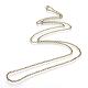 Iron Rolo Chains Necklace Making US-MAK-R015-45cm-AB-2